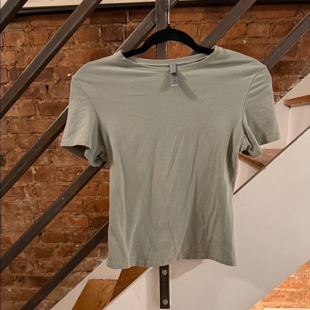 Skims Light Green Short Sleeve Tee